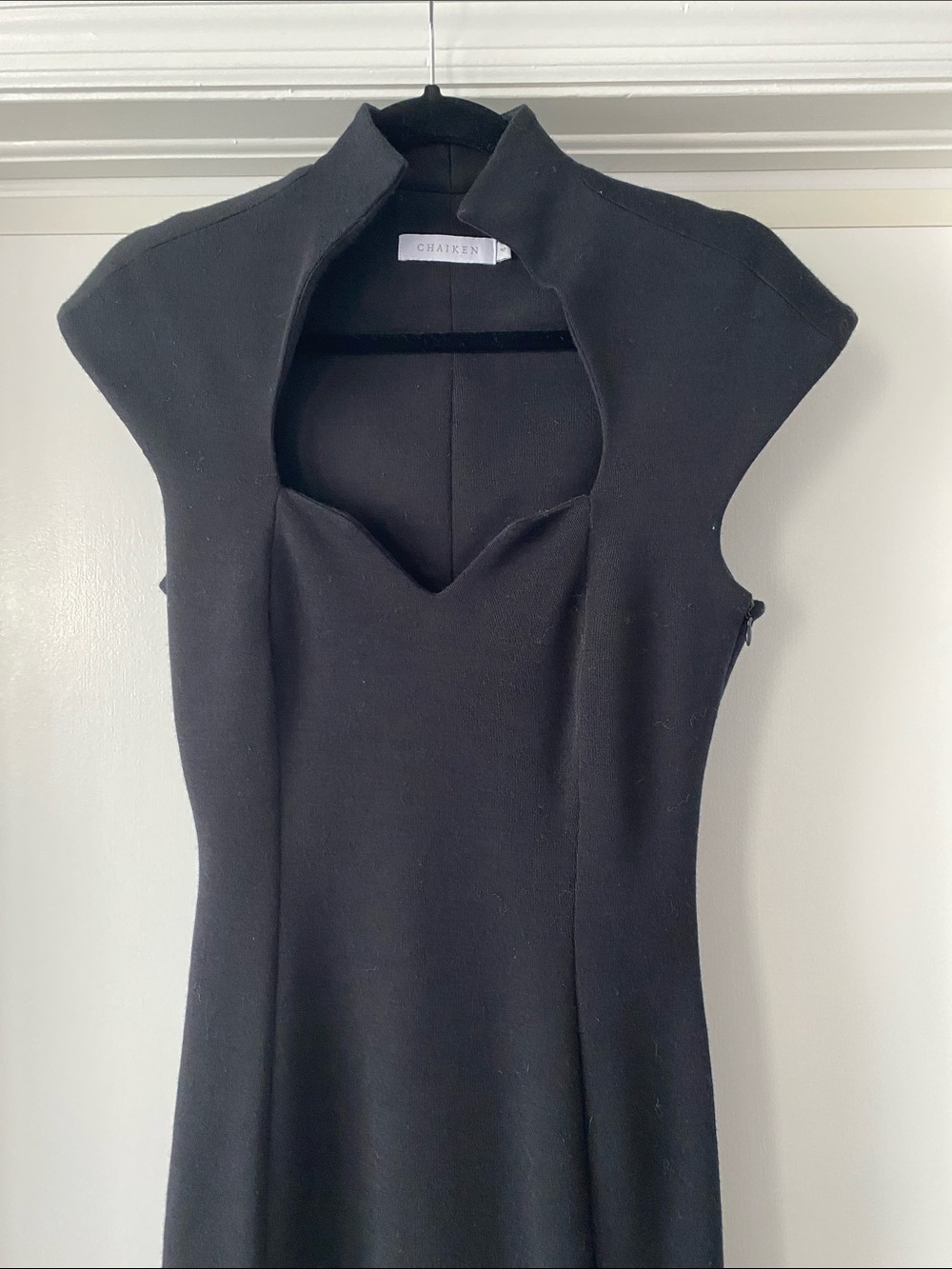 Chaiken Sweetheart Wool Dress Sz 4